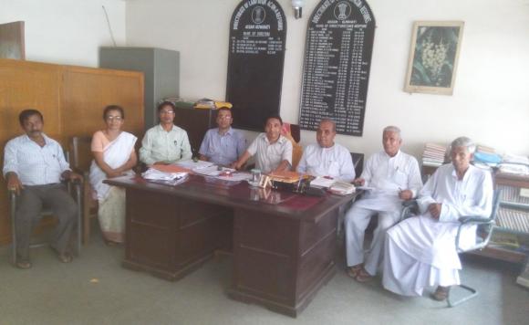 Meeting with the Members of the Assam Bhoodan Gramdan Board